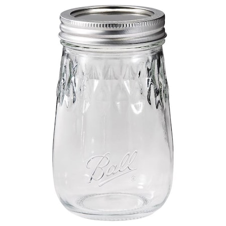 Ball Ball Regular Mouth Tapered Mason Jar 16 oz 4 pk 1440061199